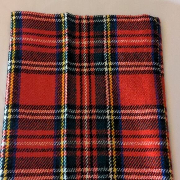 Vintage Handmade red plaid wool pants‎ - Picture 3 of 9